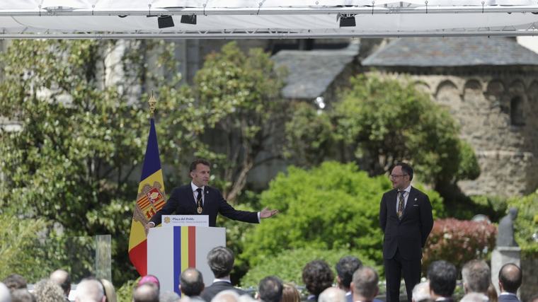 Macron defensa que l’acord d’associació preserva el sistema migratori andorrà