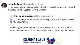 Opinió EDITORIAL | Deliri col·lectiu amb l’Acord UE: el Govern ja veu una victòria fins i tot en el ‘no’ d’Islàndia Article d’opinió de Joel Picón 