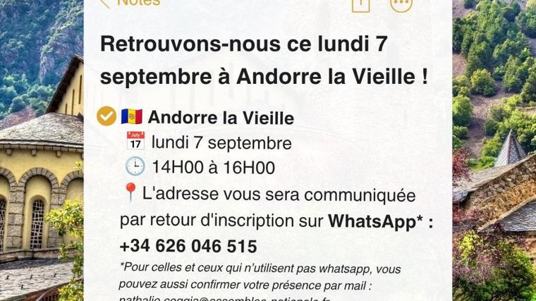 Convocada una trobada ciutadana amb els francesos residents a Andorra